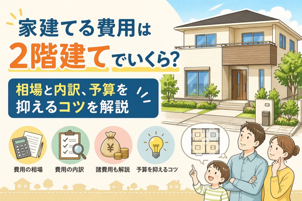 家建てる費用は2階建てでいくら？相場と内訳、予算を抑えるコツを解説