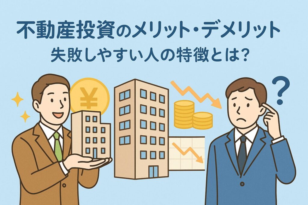 不動産投資のメリット・デメリット｜失敗しやすい人の特徴とは？