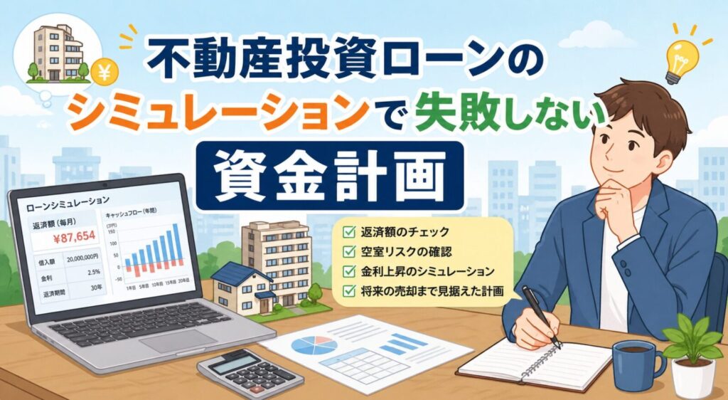 不動産投資ローンのシミュレーションで失敗しない資金計画