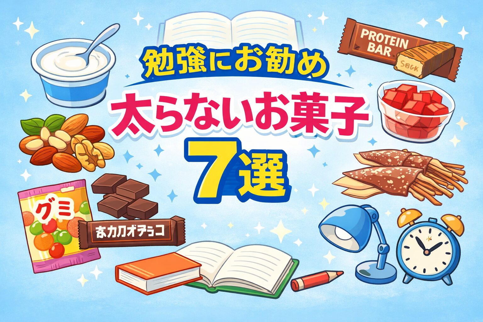 勉強にお勧め太らないお菓子7選
