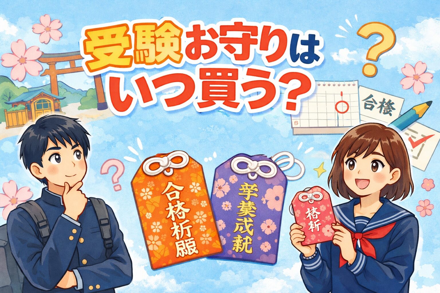 受験お守りはいつ買う?