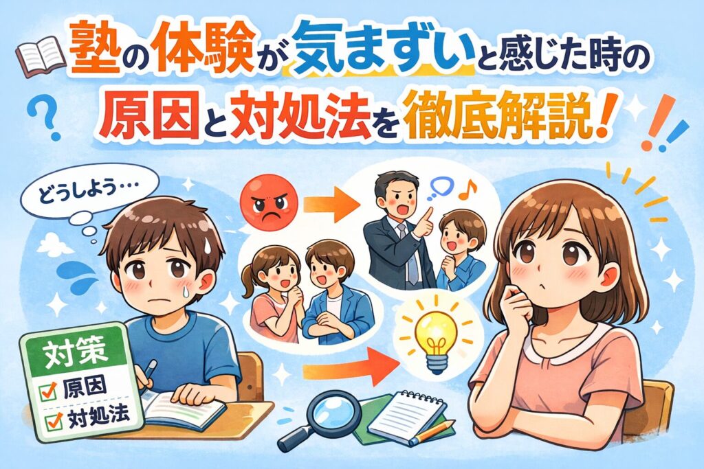 塾の体験が気まずいと感じた時の原因と対処法を徹底解説