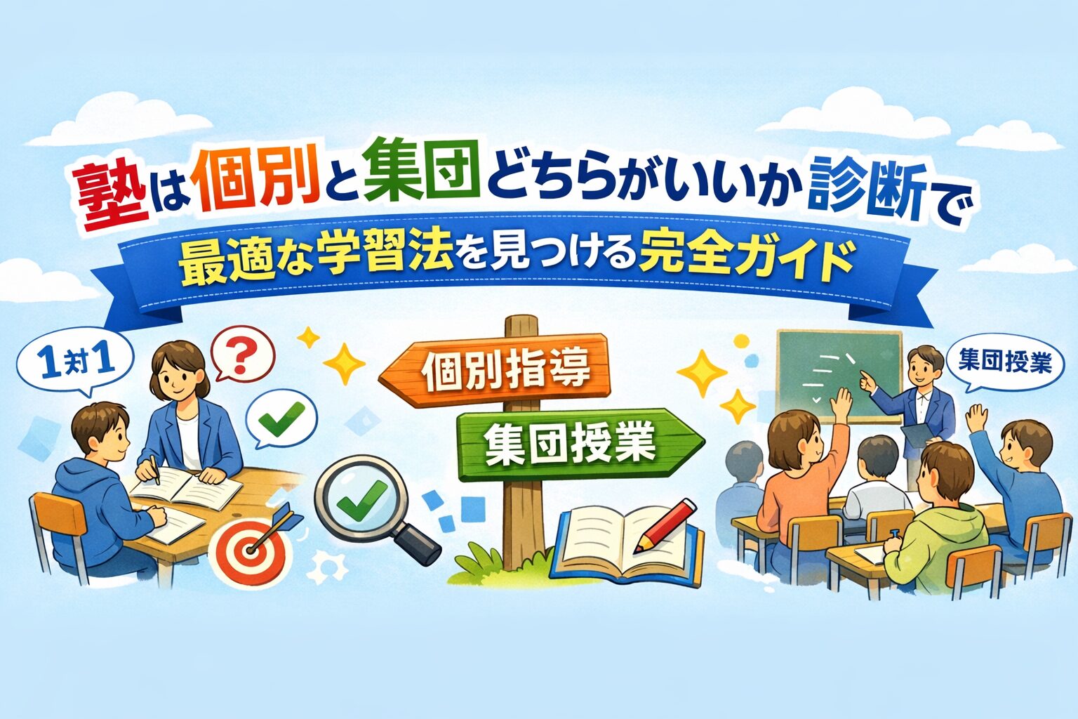 塾は個別と集団どちらがいいか診断で最適学習法を見つける完全ガイド