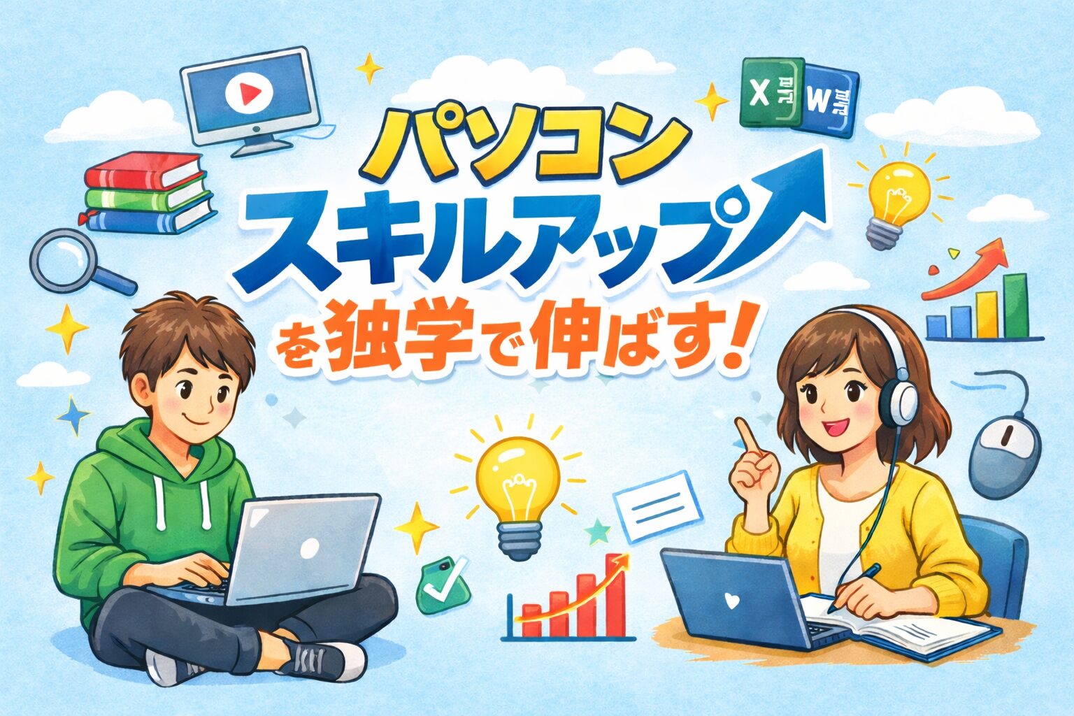 パソコンスキルアップを独学で伸ばす！初心者向け学習完全ガイド