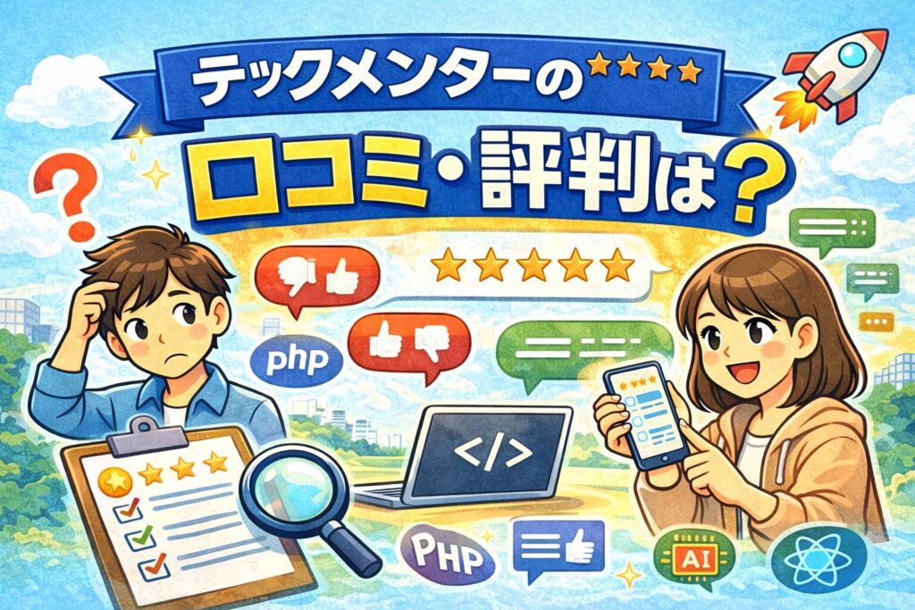 テックメンターの口コミ・評判は