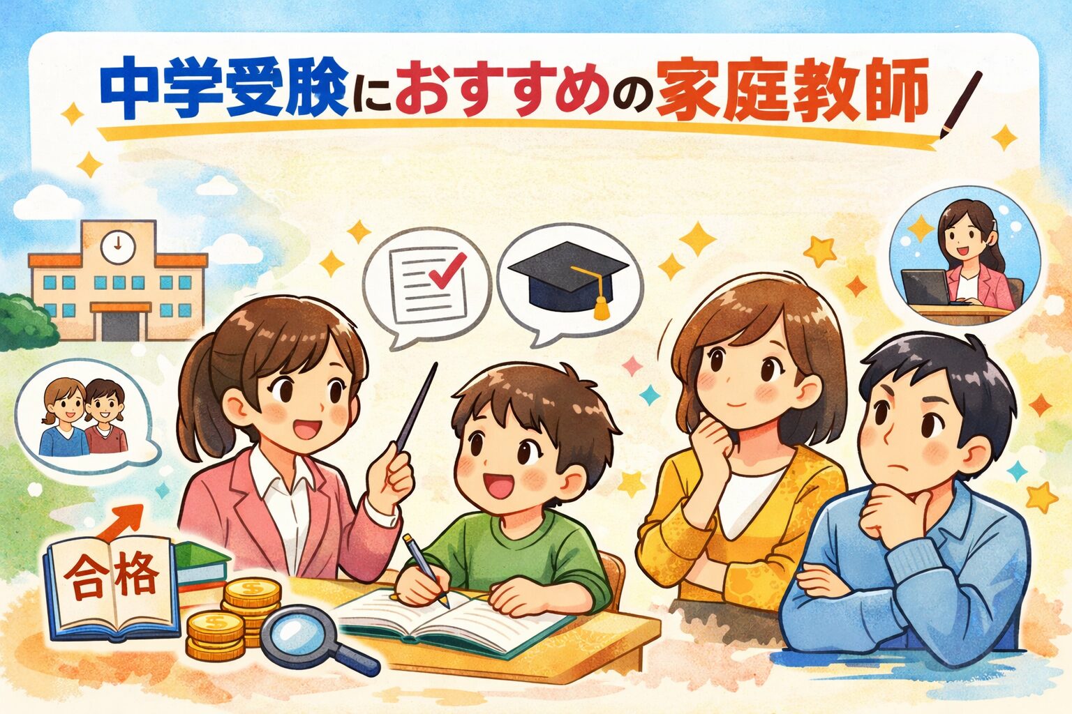 中学受験におすすめの家庭教師