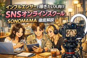 インフルエンサーで稼ぎたい人向けSNSオンラインスクールSONOMAMA徹底解説