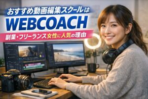おすすめ動画編集スクールならWEBCOACH