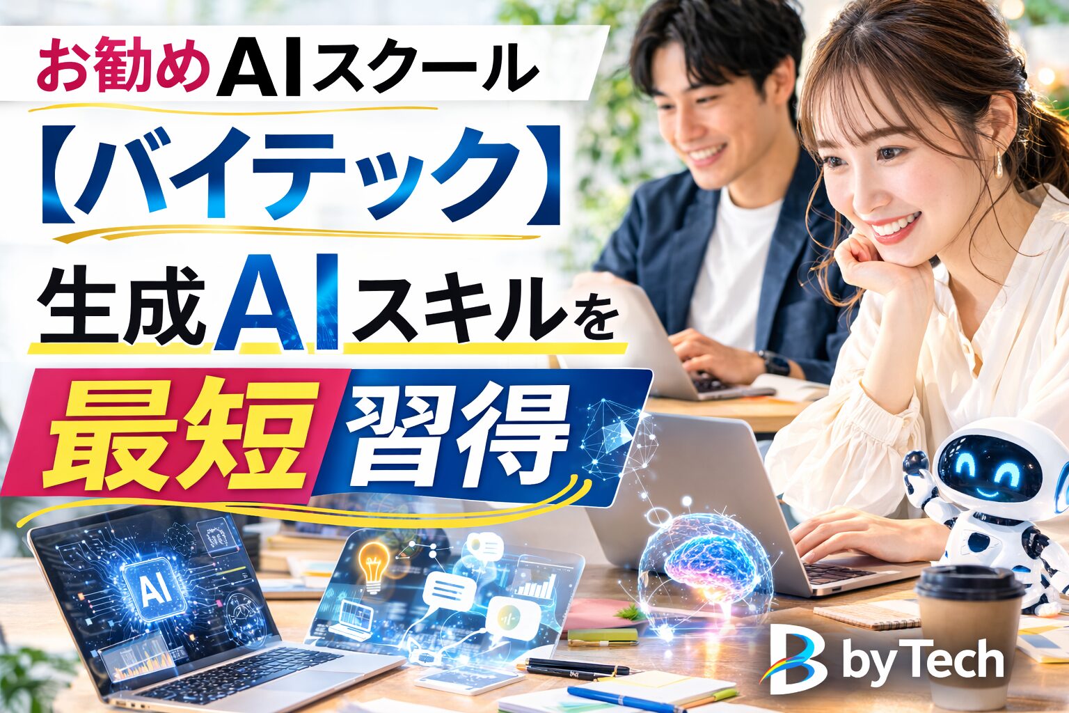 お勧めAIスクール 【バイテック】生成AIスキルを最短習得