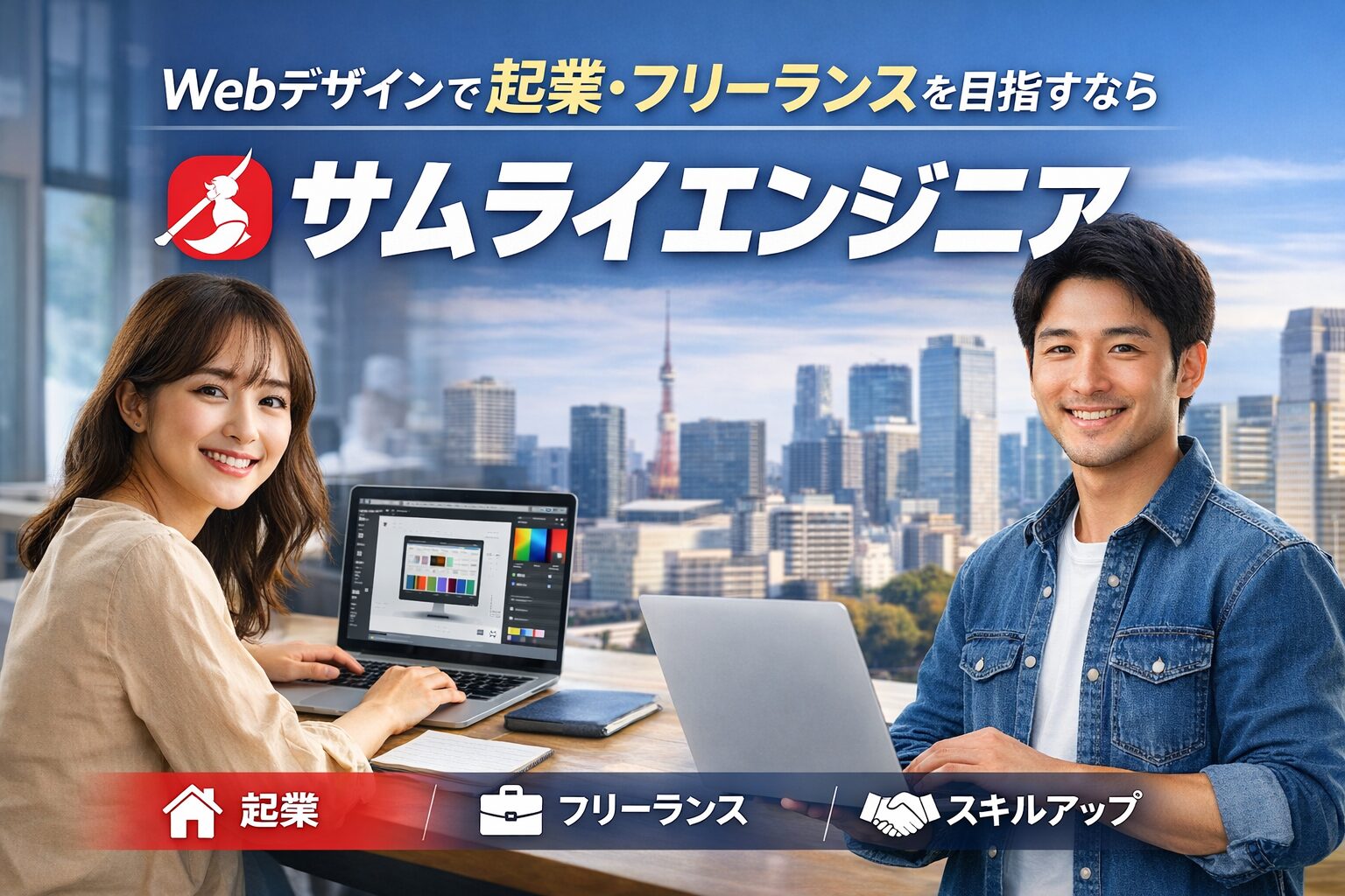 Webデザインで起業・フリーランスを目指すならサムライエンジニア